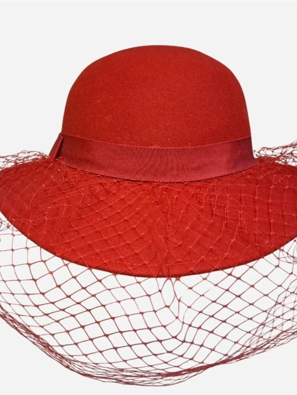 Doeskin Veiled 1940s-50s Hat